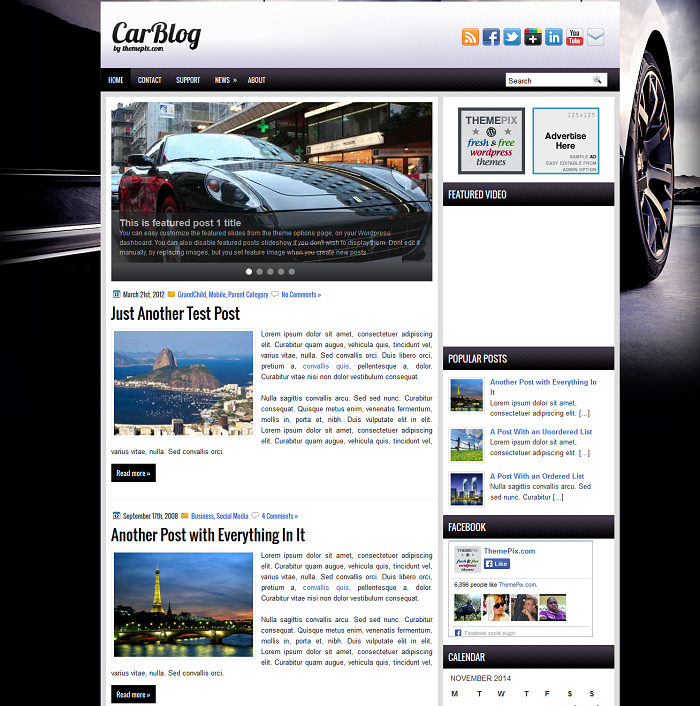 CarBlog Automotive WordPress Theme