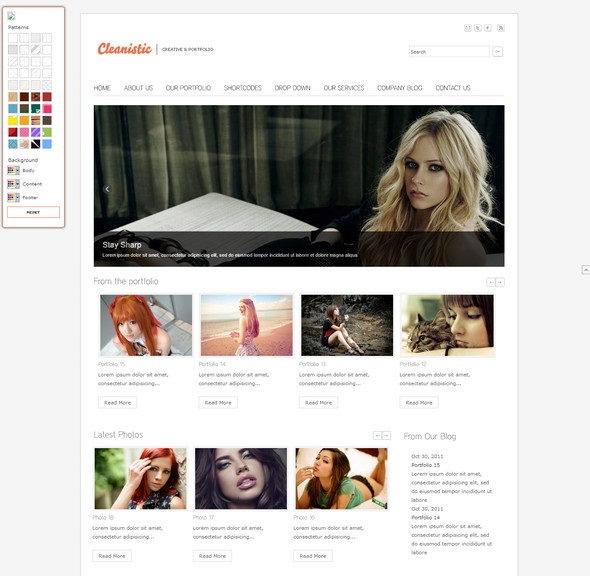 Cleanistic Portfolio WordPress Theme