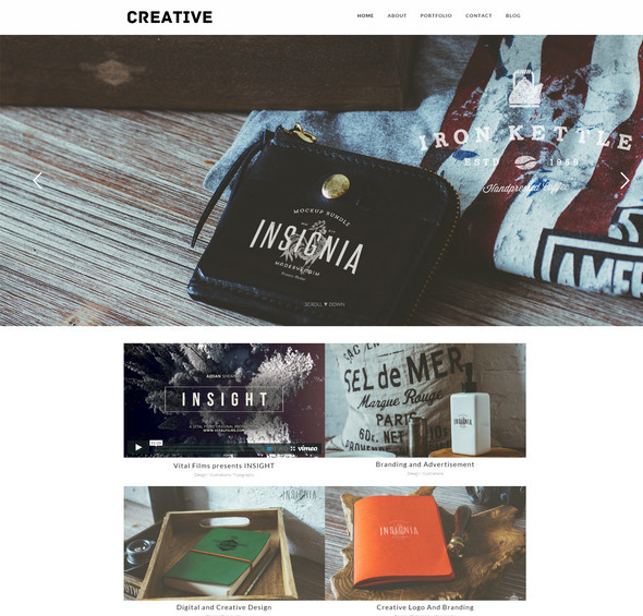 Creative Portfolio WordPress Theme