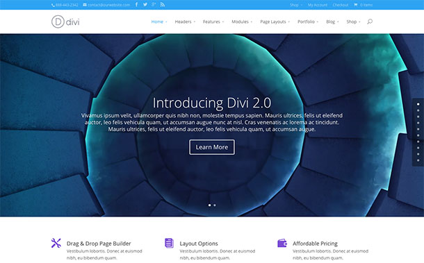 Divi Premium Drag and Drop WordPress Theme