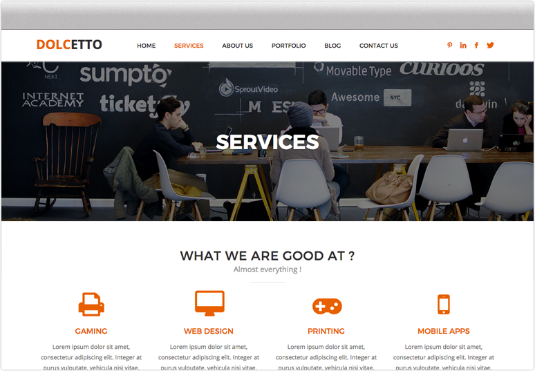 Dolcetto Architecture WordPress Theme