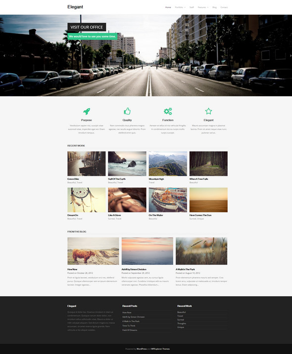 Elegant Portfolio WordPress Theme