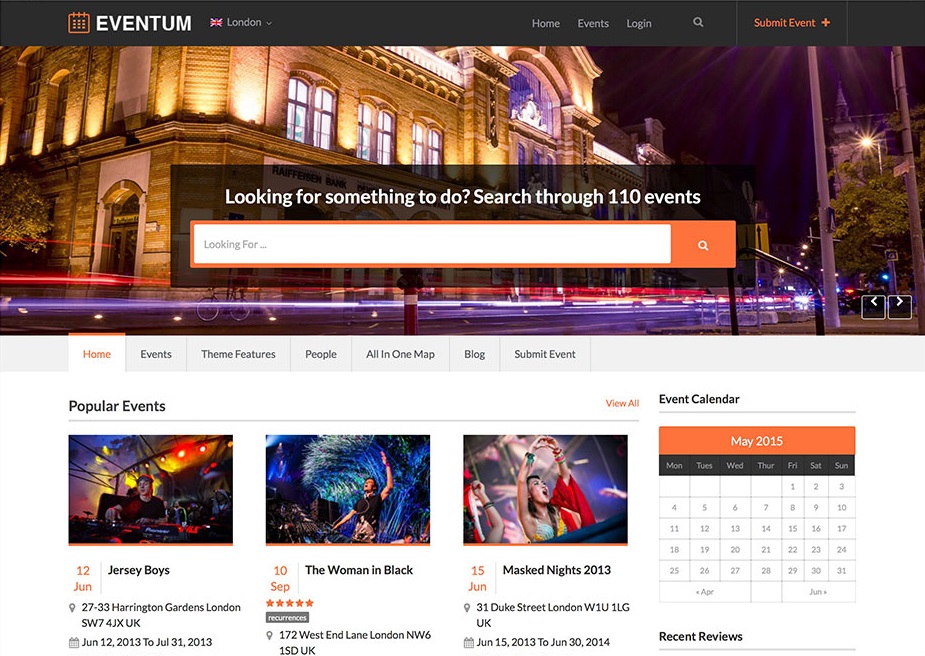 Eventum Premium Event Management WordPress Theme