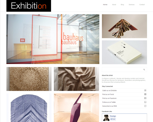 Exhibition Creative WordPress Theme