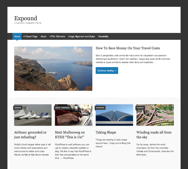 Expound Environment WordPress Theme