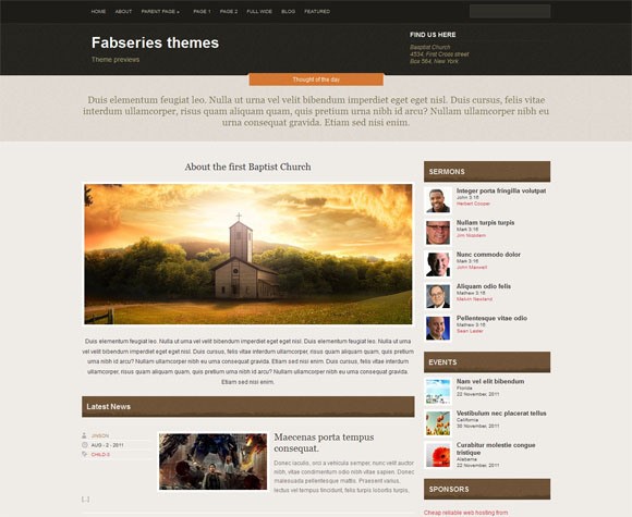 Faith Church WordPress Theme