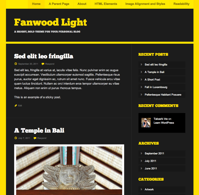 Fanwood Forum WordPress Theme