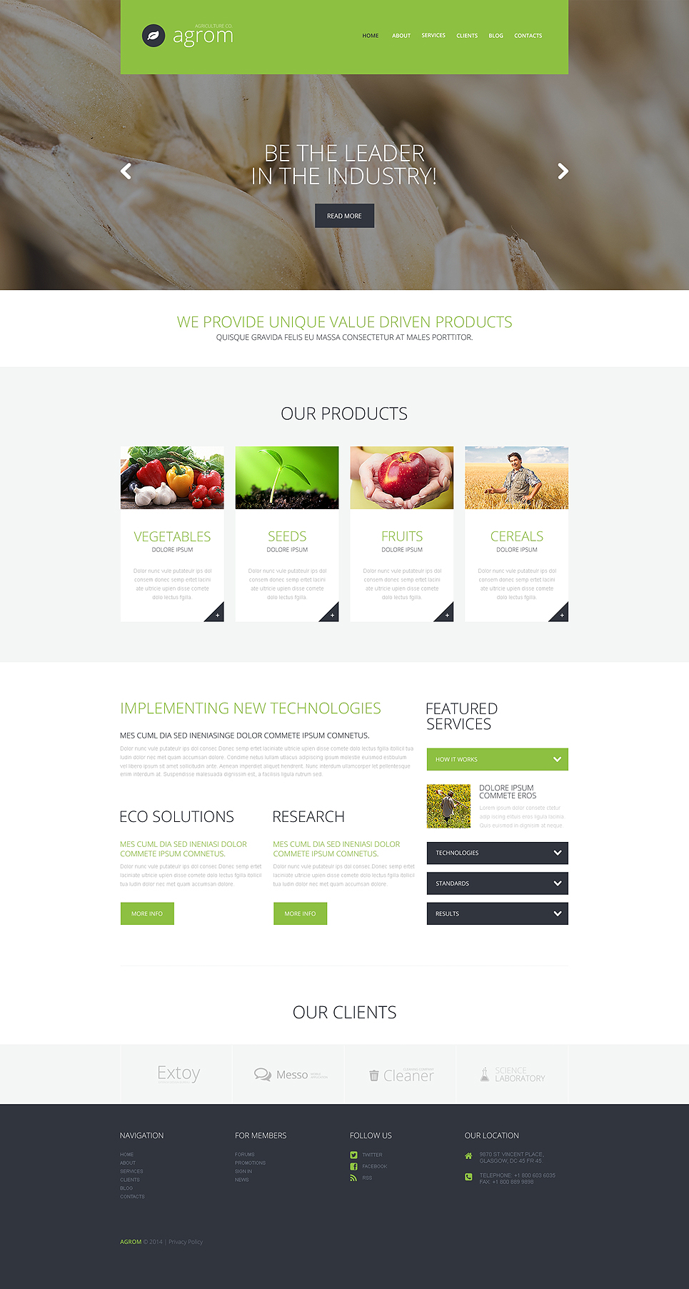 Farmer’s Dream Premium Farmin WordPress Theme