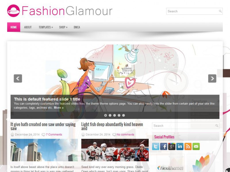 FashionGlamour Fashion WordPress Theme