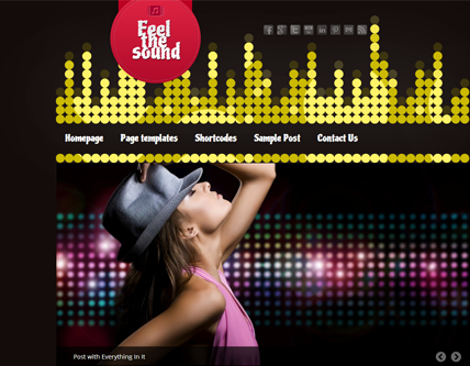 Feel The Sound Music WordPress Theme