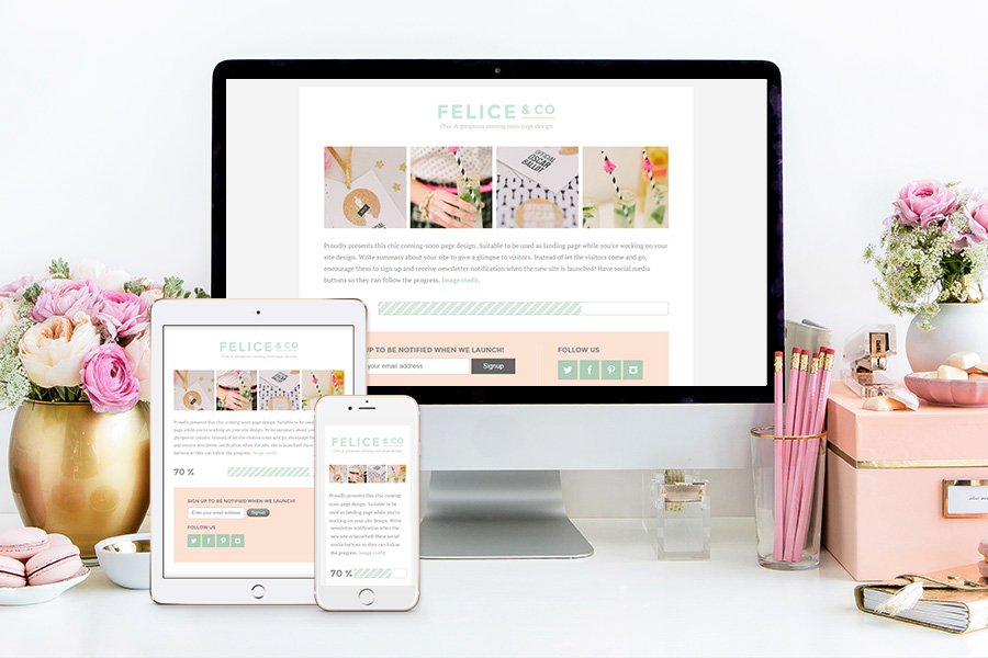 Felice Coming Soon WordPress Theme