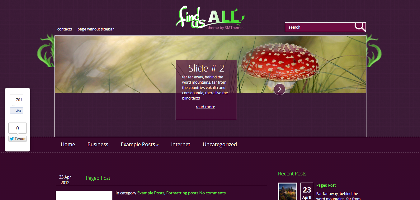 Find Us All Environment WordPress Theme