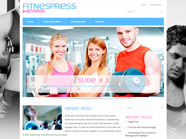 FitnessPress Fitness WordPress Theme