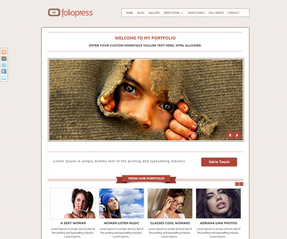 FolioPress Portfolio WordPress Theme