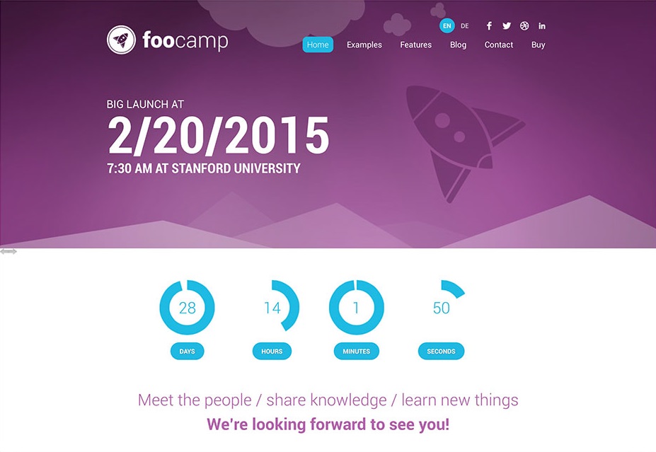 FooCamp Premium Event Management WordPress Theme