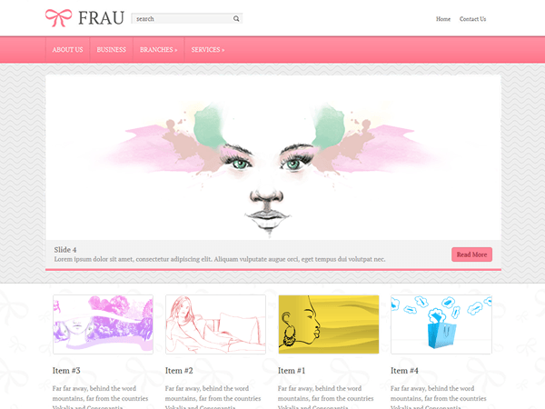 Frau Fashion WordPress Theme