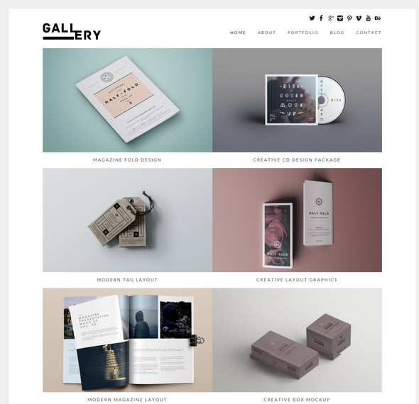 Gallery Portfolio WordPress Theme
