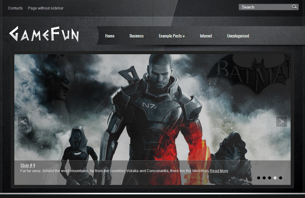 GameFun Gaming WordPress Theme