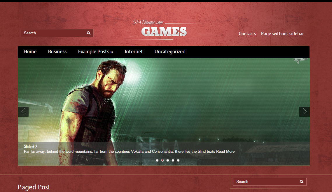 Games Gaming WordPress Theme