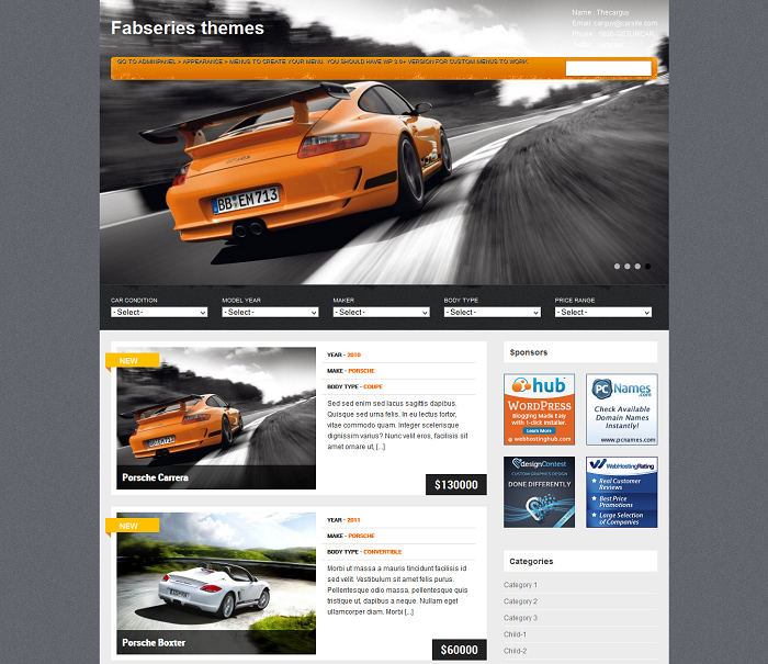 Gears Automotive WordPress Theme