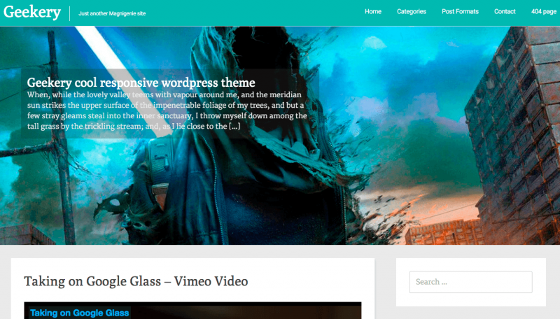 Geekery Gaming WordPress Theme