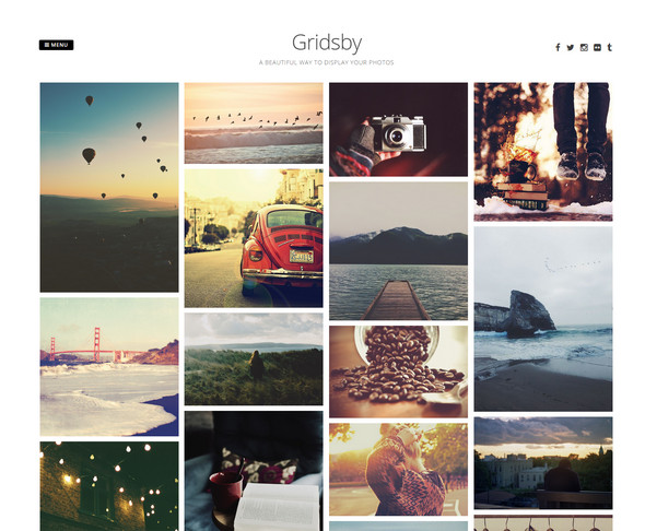 Gridsby Photography WordPress Theme