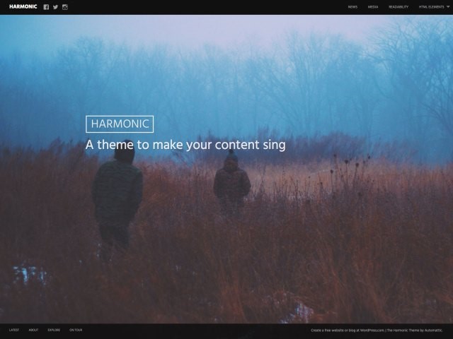 Harmonic Music WordPress Theme