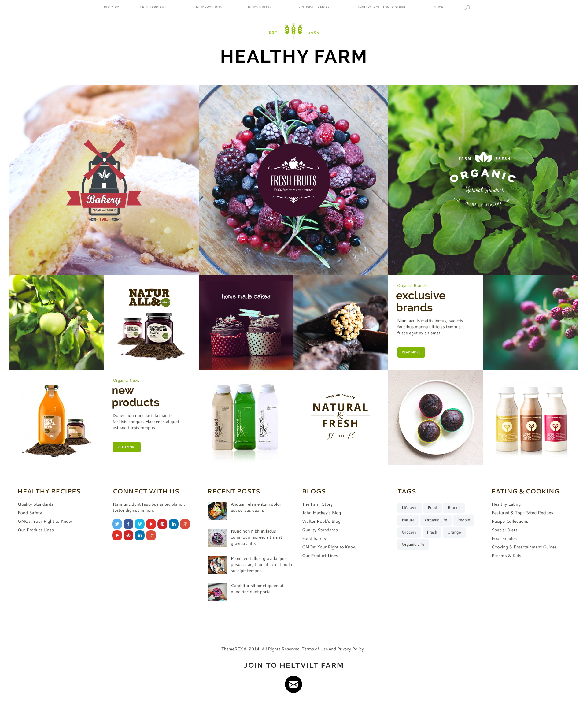 Healthy Farm Premium Farmin WordPress Theme