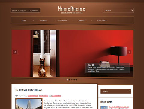 HomeDecore interior Design WordPress Theme