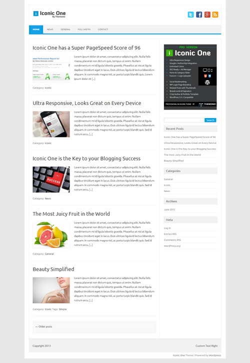 Iconic One News WordPress Theme