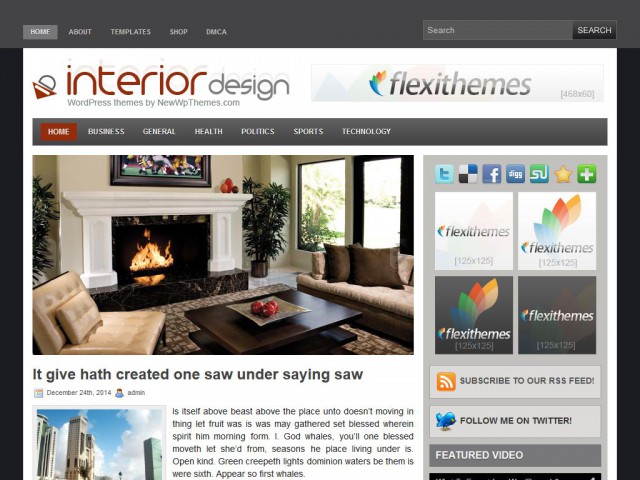 Interior Design interior Design WordPress Theme