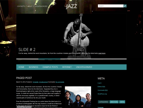 Jazz Music WordPress Theme
