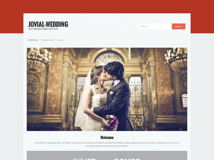Jovial Union Wedding WordPress Theme