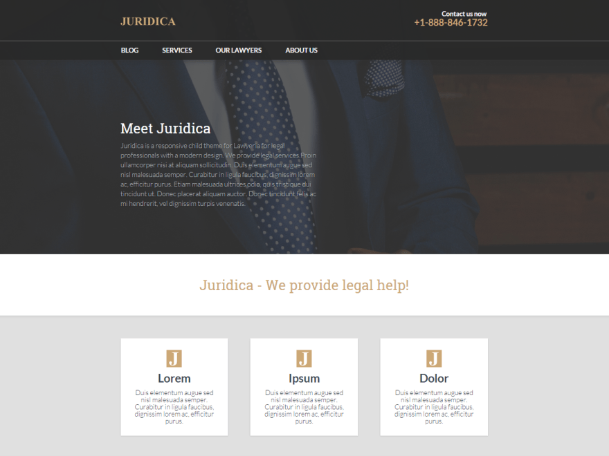 Juridica Lawyer WordPress Theme