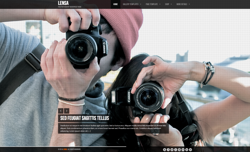 Lensa Fullscreen WordPress Theme