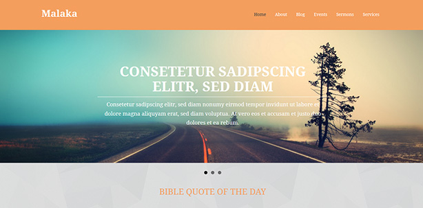 Malaka Church WordPress Theme