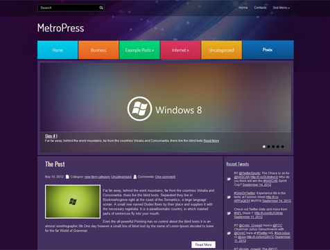 MetroPress Technology WordPress Theme