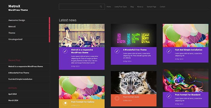 MetroX Metro WordPress Theme
