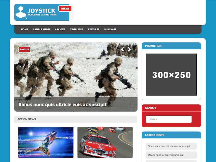 MH Joystick Lite Gaming WordPress Theme