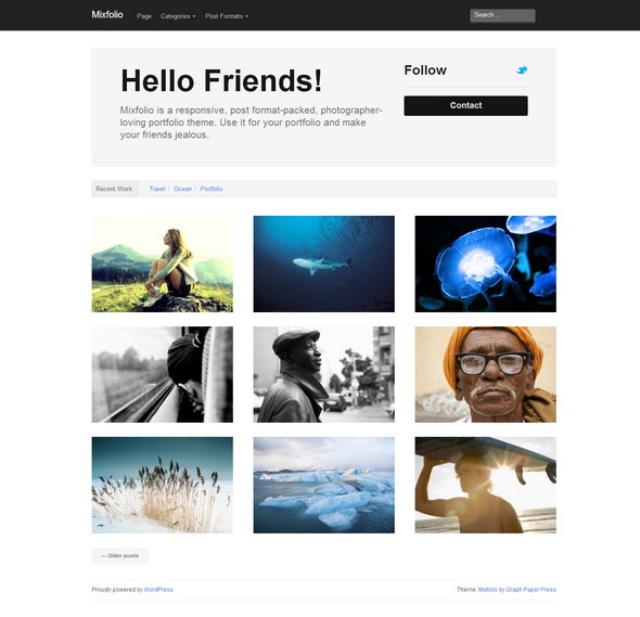 Mixfolio Portfolio WordPress Theme