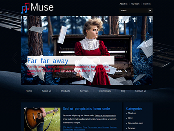 Muse Music WordPress Theme