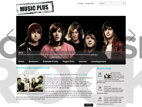 MusicPlus Music WordPress Theme