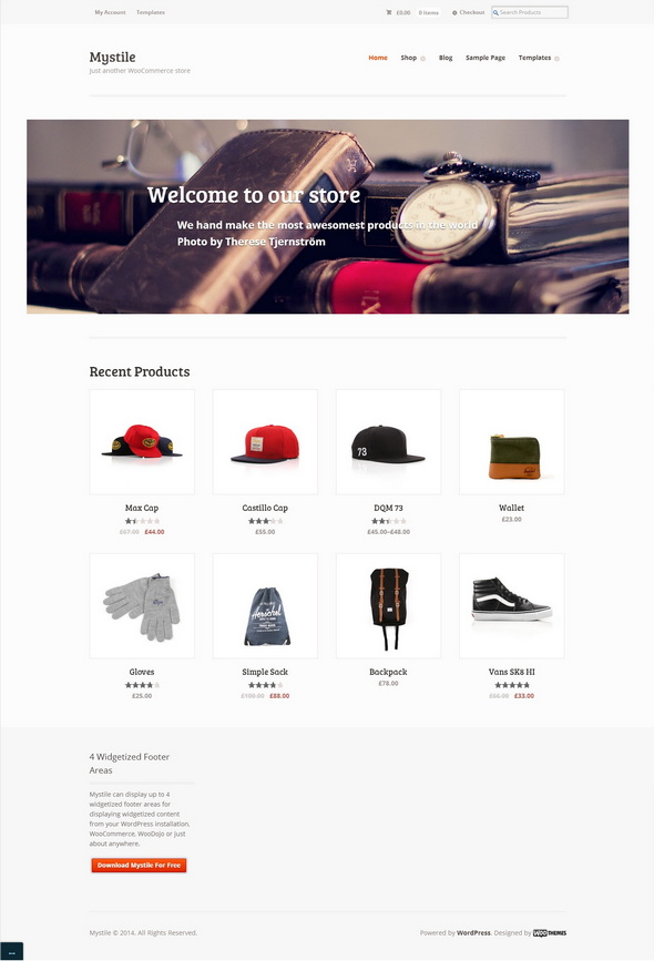 Mystile Free And Premium WooCommerce Theme