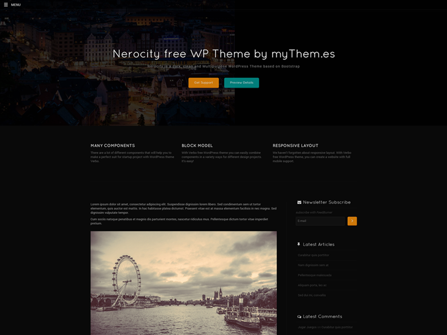 Nerocity Forum WordPress Theme