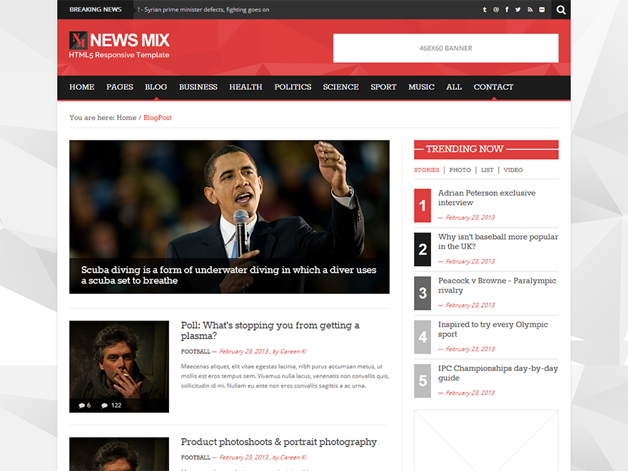 News Mix News WordPress Theme