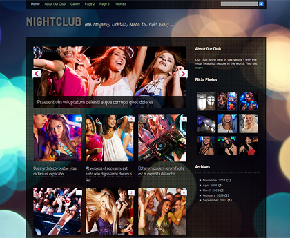 Nightclub Music WordPress Theme