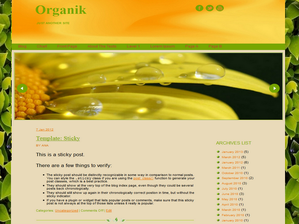 Organik Premium Farmin WordPress Theme