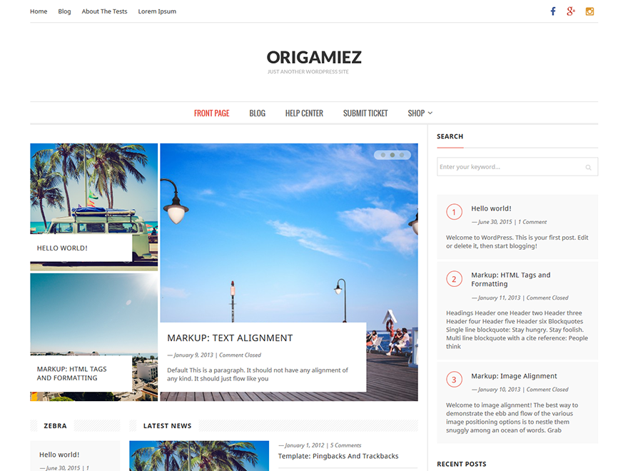 Origamiez Forum WordPress Theme