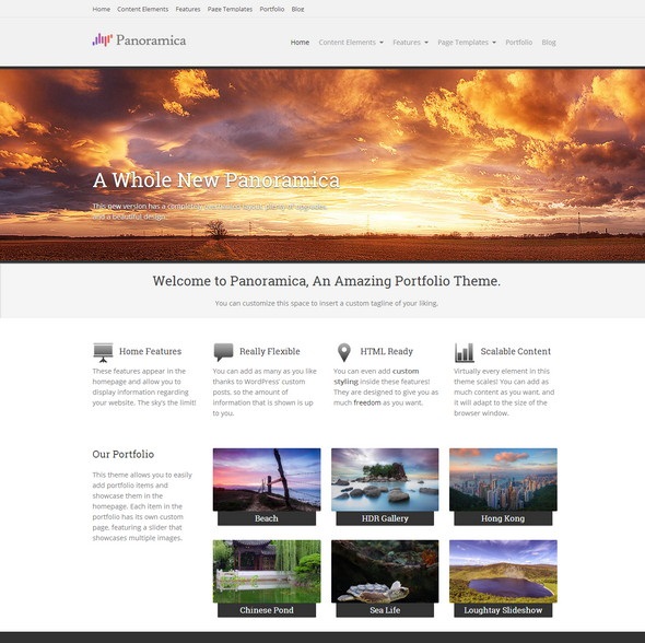 Panoramica Portfolio WordPress Theme