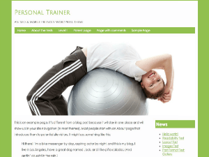 PersonalTrainer Fitness WordPress Theme